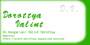 dorottya valint business card